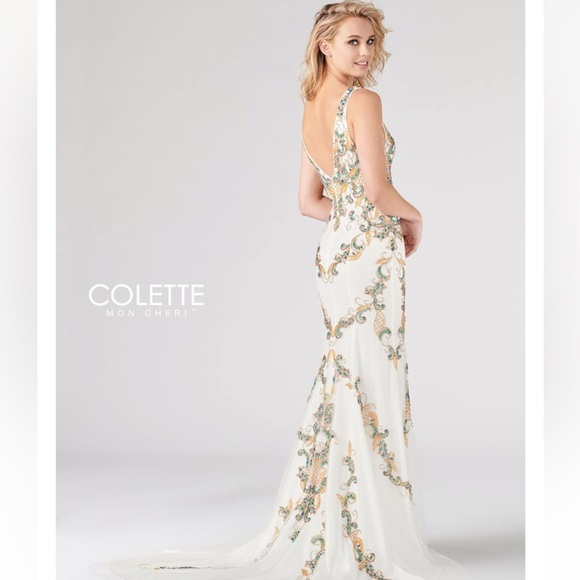 White prom dress - Picture 4 of 4